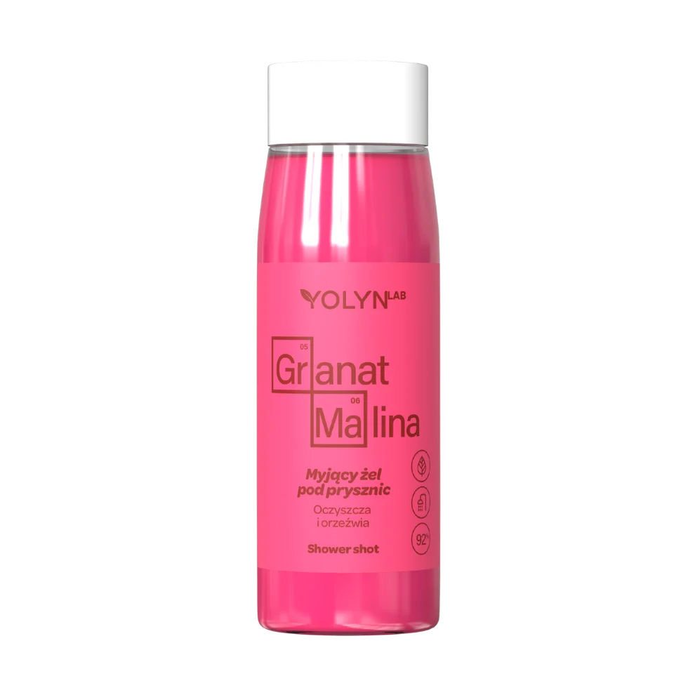 YOLYN - POMEGRANATE AND RASPBERRY SHOWER GEL - 400ml
