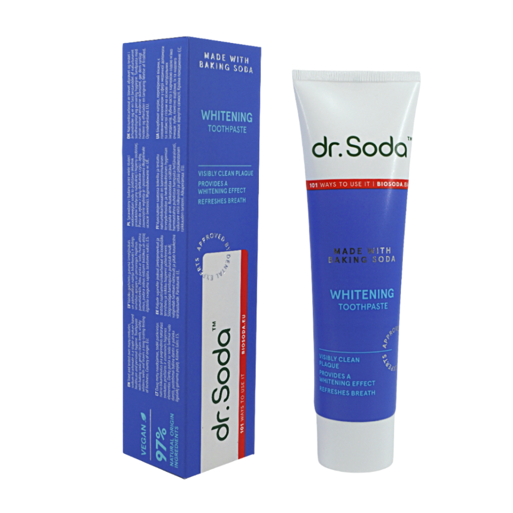 INSODA Whitening Toothpaste 100g | Fluoride-Free & Vegan