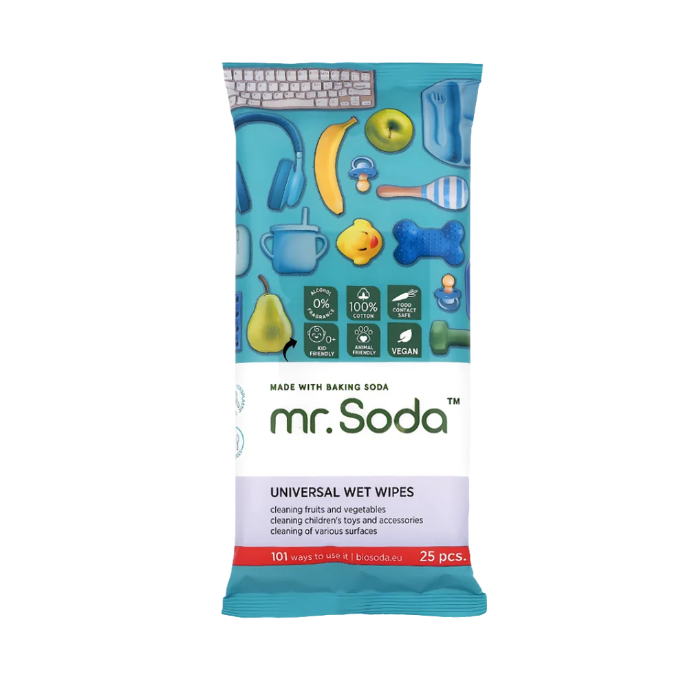 UNIVERSAL ORGANIC WET WIPES - 25 pcs